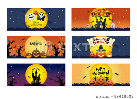 ハロウィン　かわいい　背景 93419605