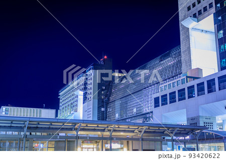 【京都の都市風景】京都駅周辺の都市夜景 93420622