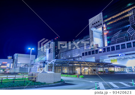 【京都の都市風景】京都駅周辺の都市夜景 93420623