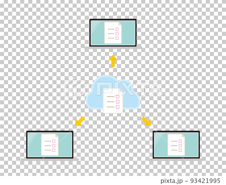 Cloud internet illustration material Cloud internet illustration material 93421995