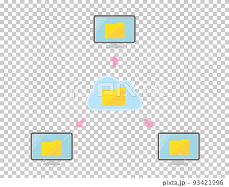 Cloud internet illustration material Cloud internet illustration material 93421996