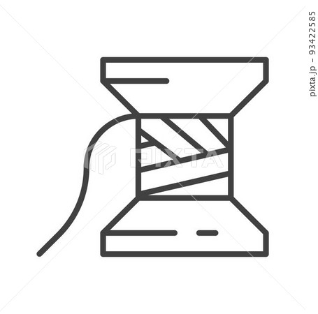 Textile thread for sewing and tailoring, vector 93422585