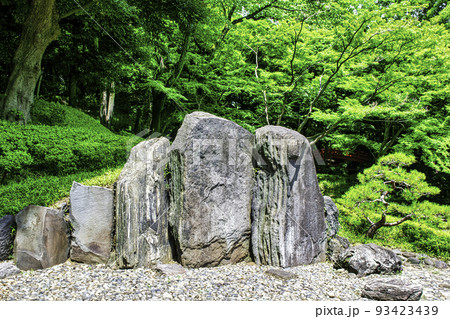東京都　小石川後楽園　屛風岩（びょうぶいわ） 93423439