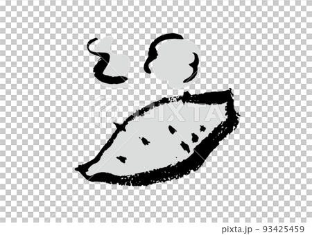 手書きやきいもイラスト ほくほく 93425459