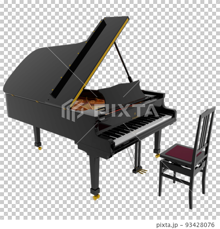 Grand piano transparent image [png image] 93428076