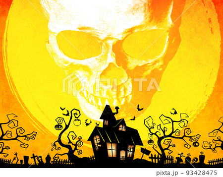 ハロウィンの背景 93428475