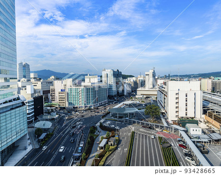 静岡県静岡市の静岡駅北口の市街地 静岡県静岡市の静岡駅北口の市街地 93428665