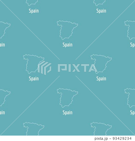 Spain map thin line vector simple Spain map thin line vector simple 93429234
