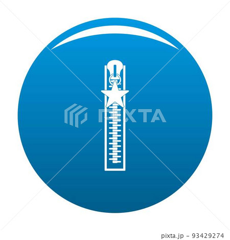 Closed zip icon vector blue 93429274