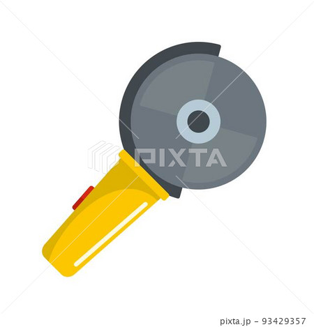 Circular saw icon, flat style 93429357