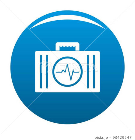 First aid kit icon vector blue 93429547