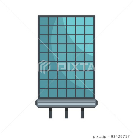 Solar panel icon, flat style 93429717
