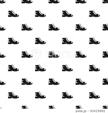 Hiking boots pattern vector seamless Hiking boots pattern vector seamless 93429992