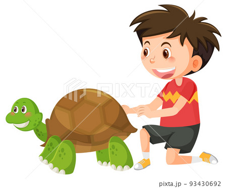 turtle boy artist clipart