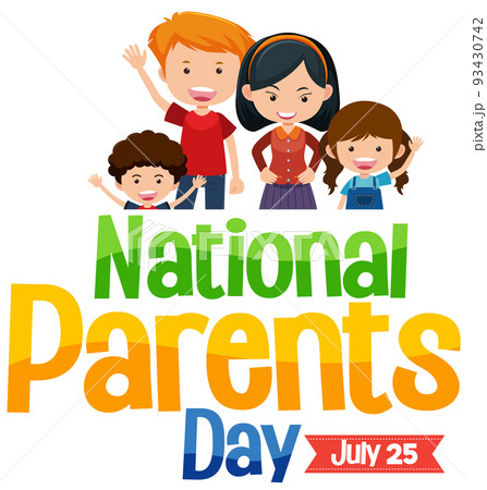 National Parents Day On 25th July Poster Template National Parents Day On 25th July Poster Template 93430742