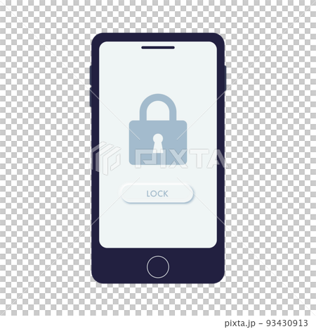 Smartphone vector material (lock screen 3) Smartphone vector material (lock screen 3) 93430913