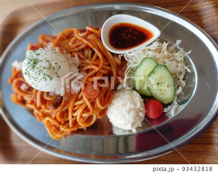 温玉乗った道の駅の八王子ナポリタン 温玉乗った道の駅の八王子ナポリタン 93432818