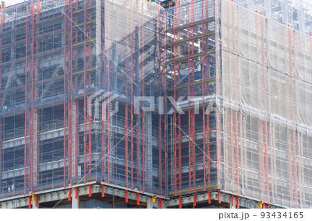 高層ビル　建設イメージ　 93434165