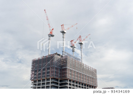 高層ビル　建設イメージ　 93434169