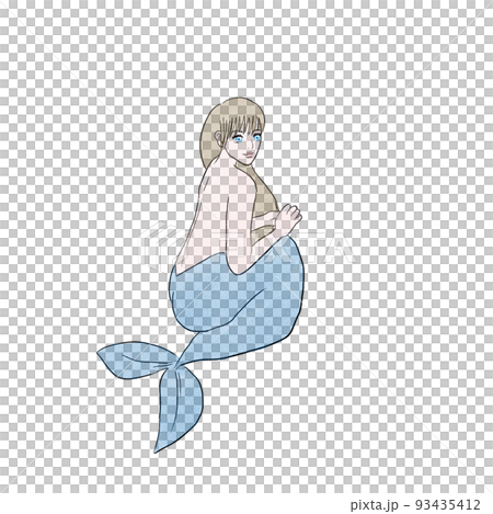 Mermaid illustration Mermaid illustration 93435412