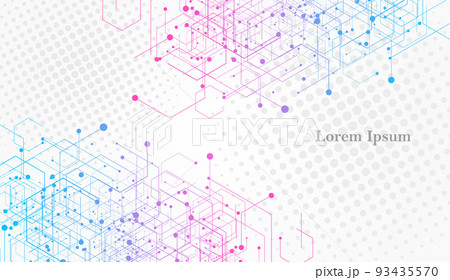 幾何学 抽象 青 ピンク 科学 背景 幾何学 抽象 青 ピンク 科学 背景 93435570