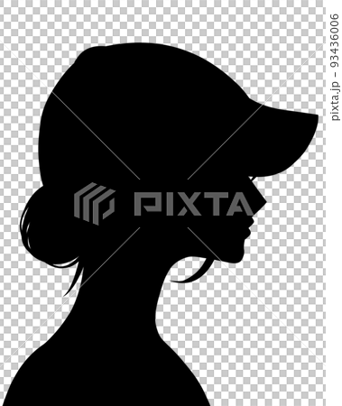 Sad Silhuette Of A Girl, Profile Photo Stock Photo, Picture and