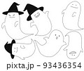 ハロウィンのおばけ達 93436354