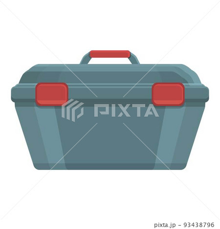 Hardware box icon cartoon vector. Tool kit. Metal repair Hardware box icon cartoon vector. Tool kit. Metal repair 93438796