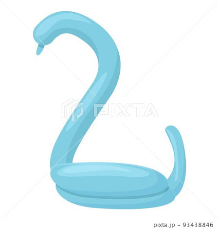 Swan balloon icon cartoon vector. Animal toy. Funny art 93438846
