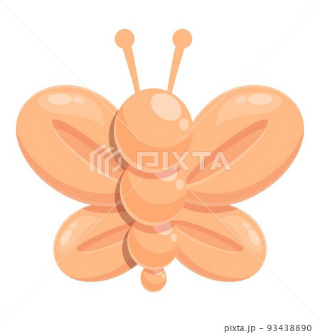 Butterfly balloon icon cartoon vector. Animal toy. Art party Butterfly balloon icon cartoon vector. Animal toy. Art party 93438890