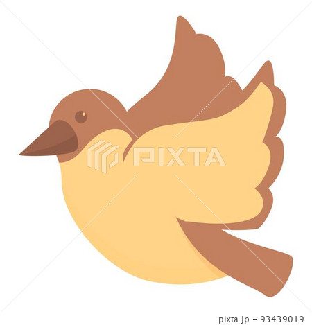 Tree sparrow icon cartoon vector. Small bird. Little passer 93439019