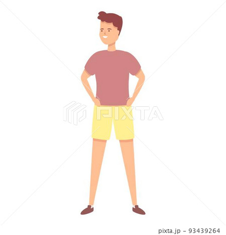 Healthy boy icon cartoon vector. Family sport. Kid child 93439264