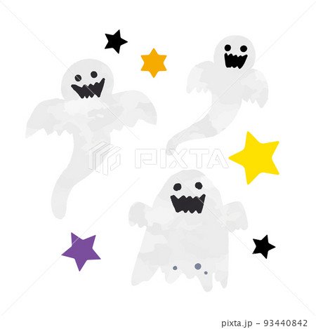 かわいいオバケたちのイラスト(再） 93440842