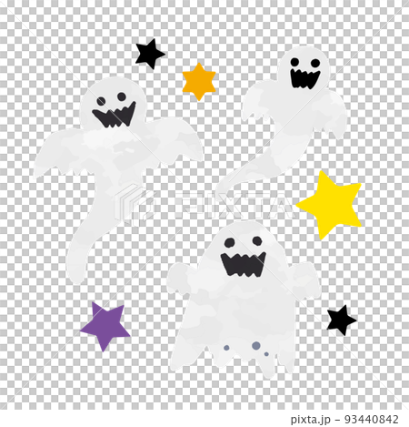 かわいいオバケたちのイラスト(再） 93440842