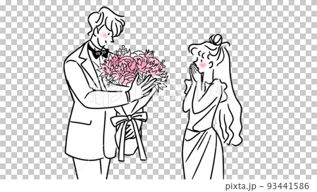 贈送花束的男人 93441586