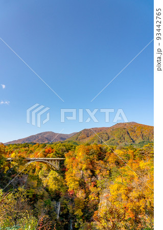 【宮城県】紅葉の鳴子峡（10月） 93442765