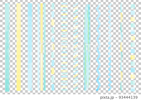 Line decoration line Scandinavian style watercolor paint background material AI eps vector 93444139