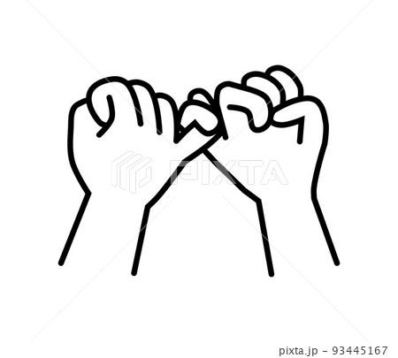 指切りのイメージイラスト素材 93445167