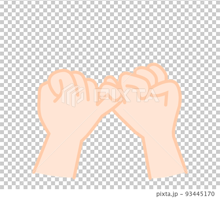 指切りのイメージイラスト素材 93445170