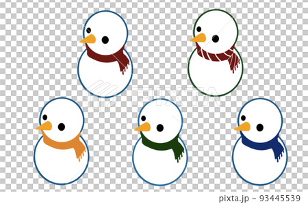 雪人 / 聖誕節 / 新年賀卡 / 冬季參觀 / 套裝材料 93445539