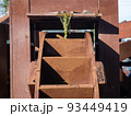 wooden water mill in the city center 93449419