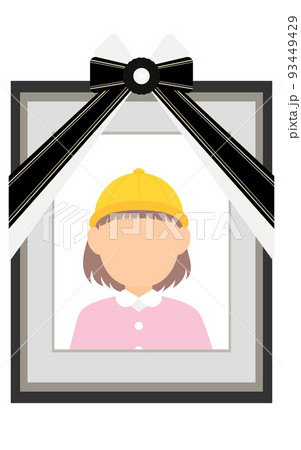 小さな女の子の遺影 93449429