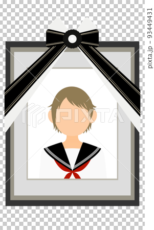 Portrait of a girl in a sailor suit 93449431