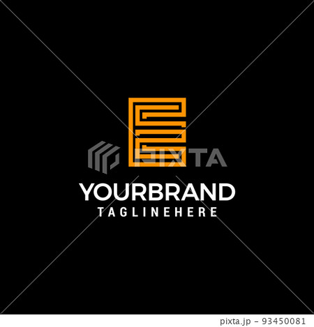 Abstract Initial Letter E Logo in Linear Concept Letter E Logo Design Template Abstract Initial Letter E Logo in Linear Concept Letter E Logo Design Template 93450081