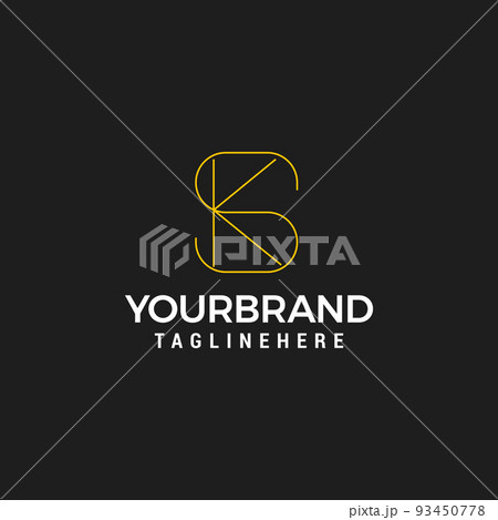 SK or KS Abstract initial monogram letter alphabet logo SK or KS Abstract initial monogram letter alphabet logo 93450778