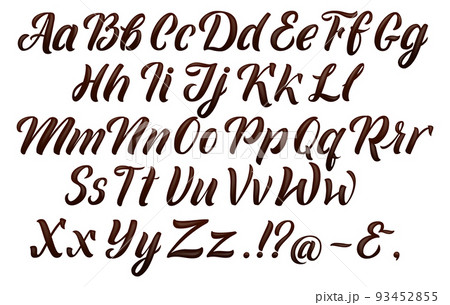 Chocolate alphabet. Liquid melt font. Sweet letters Chocolate alphabet. Liquid melt font. Sweet letters 93452855