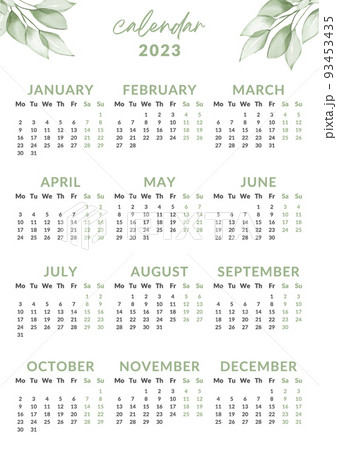 2023 calendar year 2023 calendar year 93453435