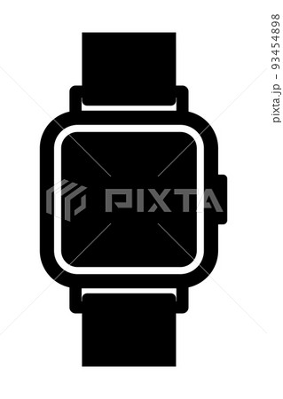 スマートウォッチのシルエット スマートウォッチのシルエット 93454898