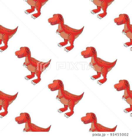 Cute funny dinosaur pattern. Print for cloth design, textile, wrapping paper Cute funny dinosaur pattern. Print for cloth design, textile, wrapping paper 93455002