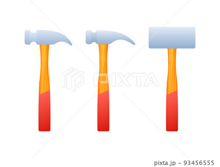 Claw hammer. Builder tools. Labour Day. Vector stock illustration. Claw hammer. Builder tools. Labour Day. Vector stock illustration. 93456555